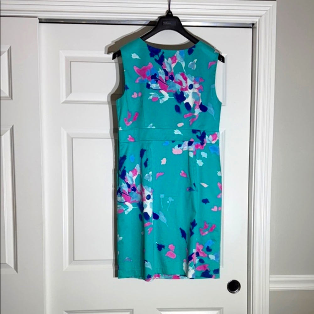 Joules Teal Floral Dress - Picture 2 of 3